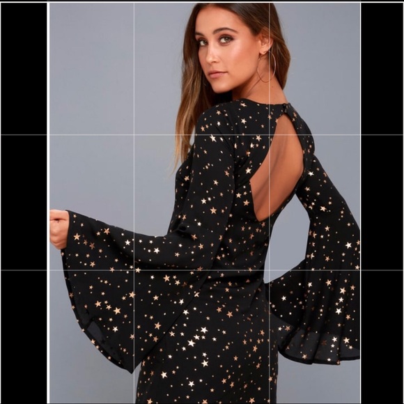 Lulus Dresses & Skirts - LULU’S EXTRA CELESTIAL STAR PRINT SHIFT DRESS